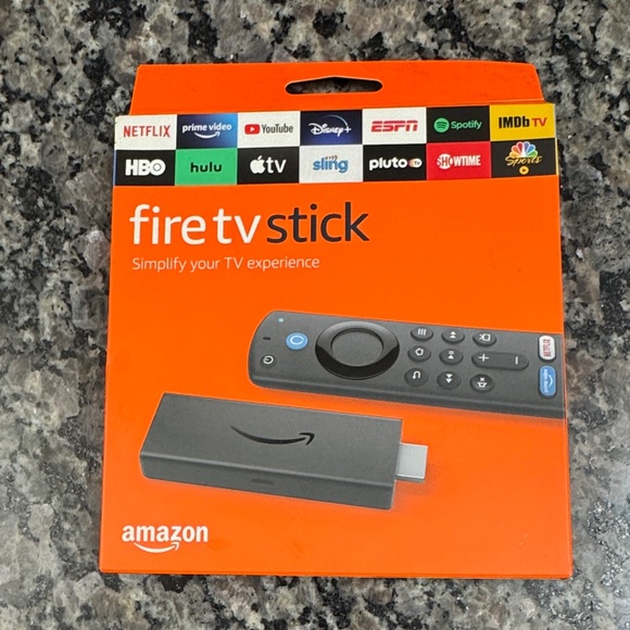 Amazon Other - Amazon Fire TV Stick - Orange and Black New Factory Sealed